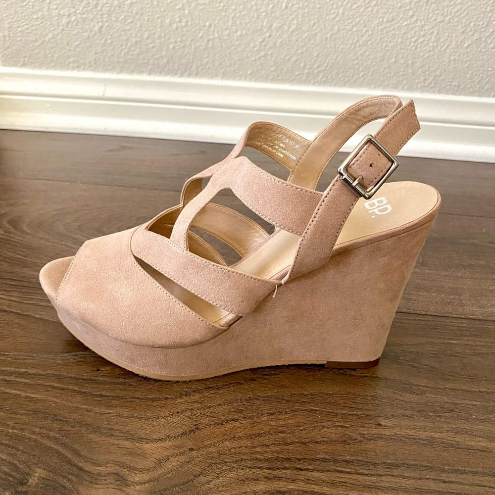 BP Tan Wedge Sandals